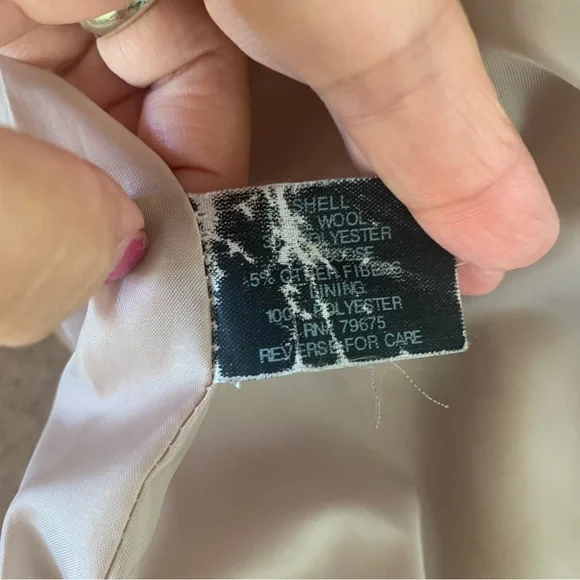 Avanti Wool Blend Hooded Zip Up Jacket Coat Women’s Large Regular - Picture 11 of 11